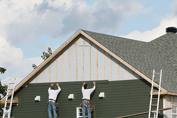 Professional Emergency Siding Repair technician working in Lucama, NC